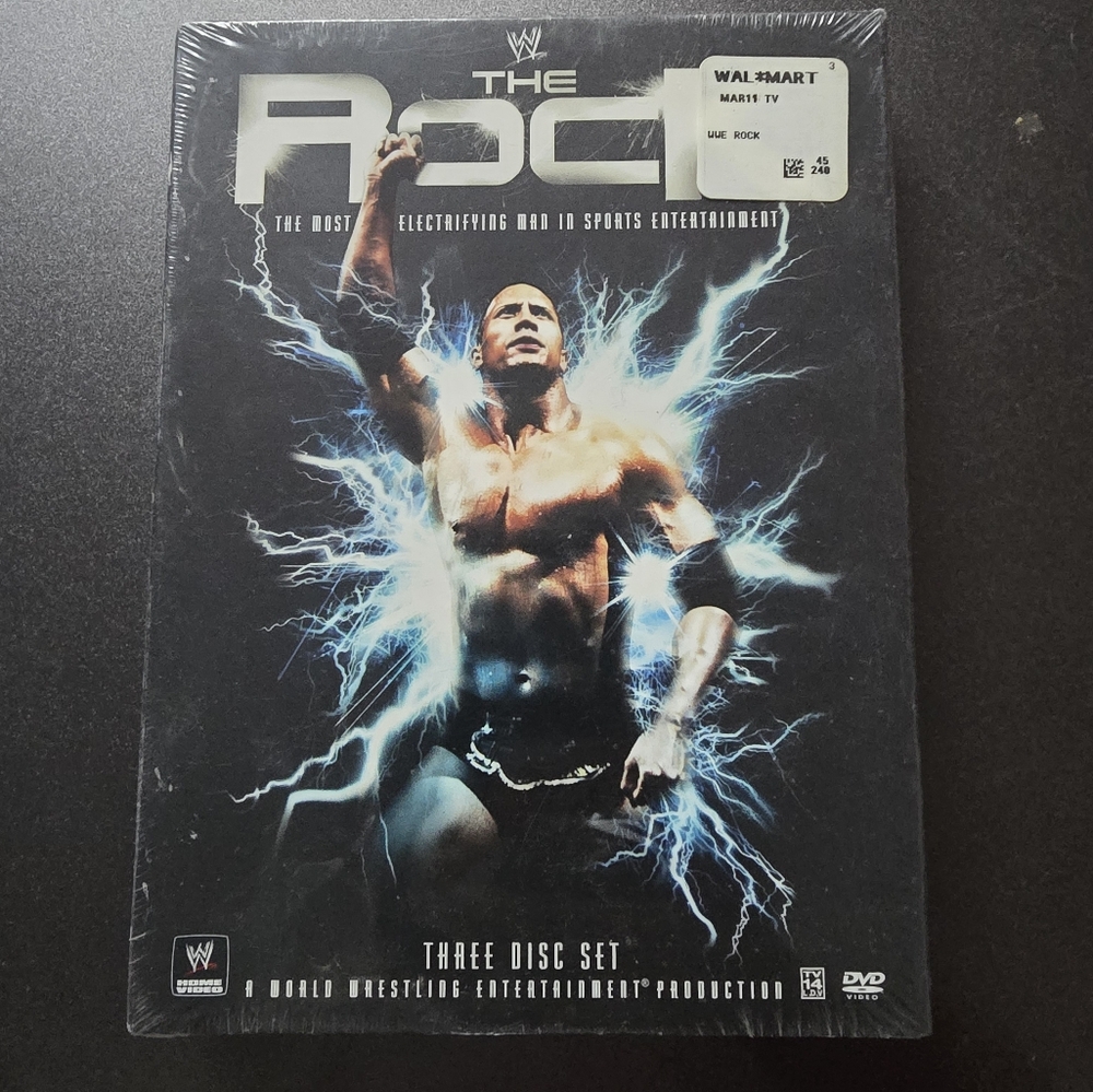 WWE The Rock Blu-ray with Blue and Black Cover